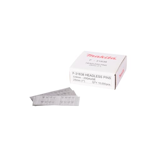 Clous finettes 23 Ga 25 mm galvanisés pour cloueurs (10 000 pcs) - MAKITA F-31838