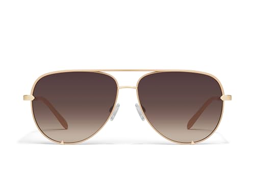 Quay - Sunglasses for Men & Women, Aviator Lenses with