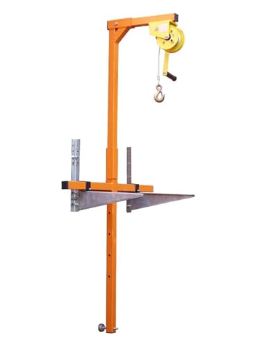 Générique Air Conditioner Lifting Tool with Winch and Bracket for Outdoor Installation and Mounting