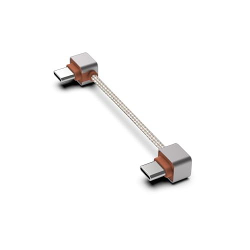 DD ddHiFi TC03SS/TC03SL/TC03LL オーディオデコーダー搭載スマートフォン用USB OTGオーディオデコーダーケーブル、L型/ストレートコネクター (TC03LL(L-Shaped to L-Shaped))