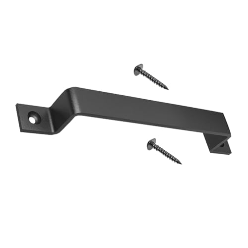 Operitacx Manija Puerta Granero Doble Cara Vintage Tirador Metálico para Puerta Corredera y Armarios Mango Resistente y Anticorrosivo para Interiores y Exteriores