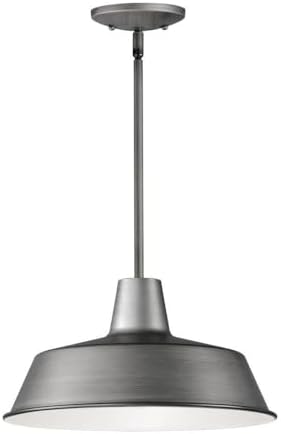 Maxim Pier M - 1 Light X-Large Outdoor Pendant in Rustic Style-8 Inches Tall and 14 Inches Wide-Weathered Zinc Finish