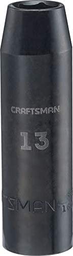 Image of CRAFTSMAN Deep Impact Socket, Metric, 1 /2-Inch Drive, 13mm (CMMT16074)