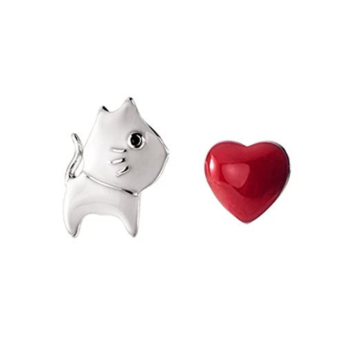 Boucles d'oreilles chat rouge amour le cadeau parfait pour femme