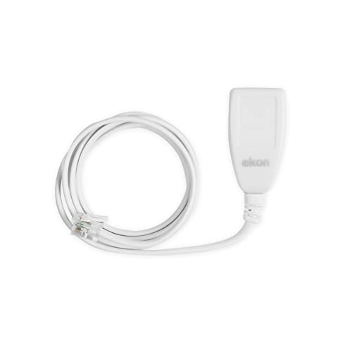 Ekon Filtro Adsl, Presa Adsl, Presa Rj11, Cavo Rj11, 1M, Per Connessione Internet, Telefono, Router, Modem