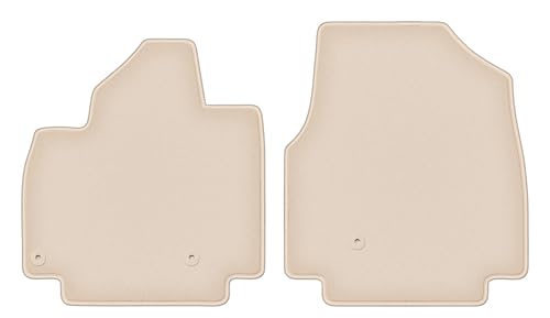 Tapis de sol avant KIA EV9 en velours beige contre l'usure de moquette