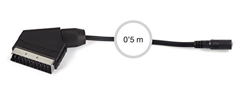 Cable Fonestar SV-645 de Euroconector a Jack de 3,5 mm de 0,5 Metros