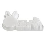 Housoutil Silikonform Osterhasen 3d für Harz Gips Tischdeko Selbstgemacht Basteln Hasenornamente Wiederverwendbar