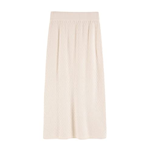 Jupe Longue Femme Hiver Chic, Jupe En Tricot Extensible Sac Sexy Hanche Dos Fendu Jupes Tube D'Hiver Noires Pour Femmes Jupes Taille Haute Pour Femmes Crayon Une Ligne Jupe Froncée En Une Étape,A Cover