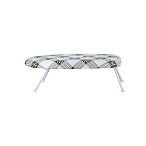 Mini tabla de planchar plegable portátil para camisas y puños, tabla de planchar de mesa que ahorra espacio para el hogar y viajes, perfecta para espacios pequeños y fácil almacenamiento