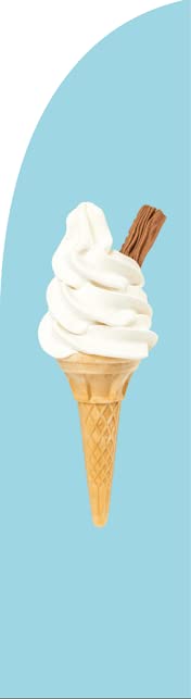 Icecream Ready Printed Flag Outdoor Event Displays
