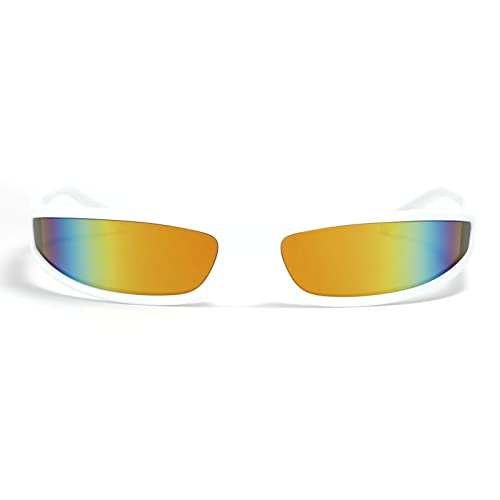 Image of Small Square Sunglasses for Women,Cute Fashion Wrap Around Sunglasses,Trendy Y2k Sunglasses Vintage Narrow Shades