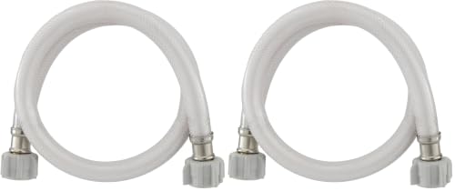 RecPro RV Water Hose | 30 in. Braided PVC | Tool-Free Installation | Lead-Free (Pack of 2)