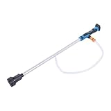 Luocute Stick-Wassertransferpumpe, Tragbare Batteriebetriebene Sumpfpumpe mit Abnehmbarem Batteriefach, 36 L/min Durchflussrate, 3,3 Fuß Schlauch für Pool, Garten, Teich, Keller,