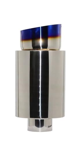Embout d'échappement 76 mm en acier inoxydable finition titane pour un style durable et épuré