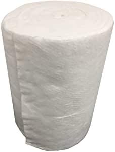 Keramikfaser aus Wolle, Dicke 25 mm, Dichte 96 kg/m³ – Isolierung für Kamin, Schornstein, Küche, Backofen, hohe Dichte, weiße Wolle (100 cm x 61 cm)
