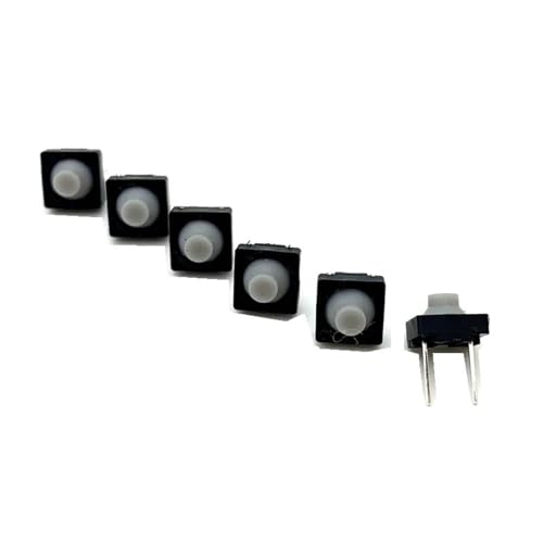 Interrupteur tactile 8*8*5 bouton poussoir silencieux silicone DIP2 2pin pour circuit imprimé