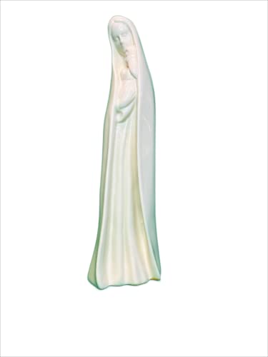 Madonna & Child Statue 12" 30 cm Ceramic White Porcelain Mary with Baby Jesus Christ Catholic, 30 cm high
