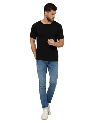 Image of T-Shirt for Men - 100% Cotton Casual T-Shirt | Half Sleeve, Round Neck 4 Way Stretch Fabric | Slim Fit T-Shirt