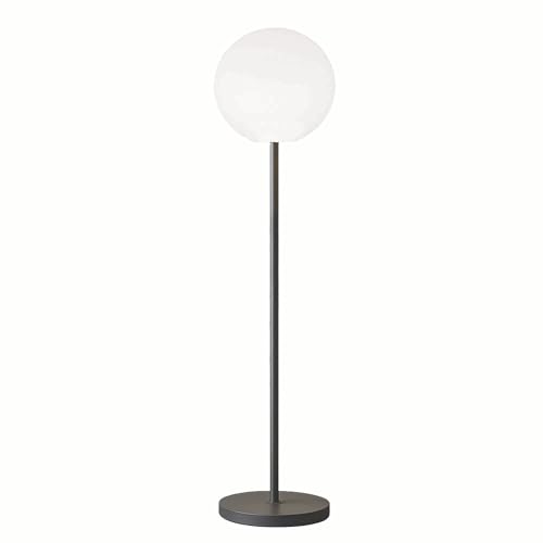 Lampadaire lumineux rechargeable pied métal design scandinave LED blanc chaud/blanc dimmable LUNY TALL H150cm