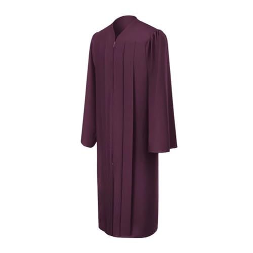 Image of CLERKMANS Unisex Adult Matte Graduation Gown, Choir Robe