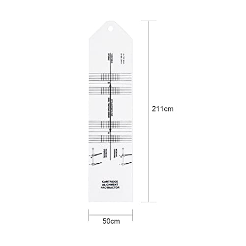 Alnicov Patronenausrichtung Winkelmesser Winkelmesser Schallplattenkalibrierung Entfernungsmesser für Plattenspieler Plattenspieler Vinyl-Player Phono-Nadel-Tonarm-Anpassung