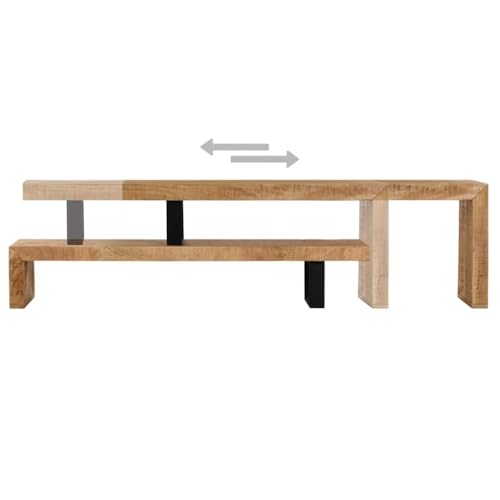 vidaXL Mangoholz Massiv TV Schrank Board Lowboard Fernsehtisch Fernsehschrank