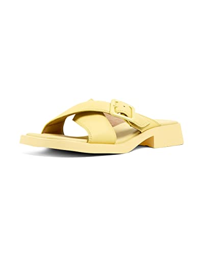 Camper Dana sandales plates femme anti-mal de pieds en cuir souple ajustables