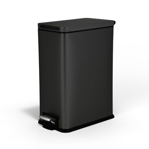 Home Zone Living 8 Gallon Slim Kitchen Trash Can with