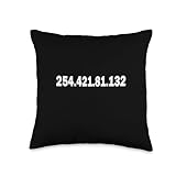 IP Address Funny Meme Silly Doxing Humor Throw Pillow