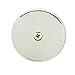 Westbrass 3-1/8" Single Hole Overflow Face Plate and Screw, Polished Nickel, D328-05