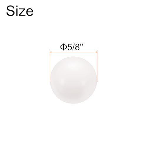 Image of uxcell 50pcs POM Bearing Balls 5 /8 inch inch 15.875mm Solid Plastic Bearing Balls, Precision POM Balls, black