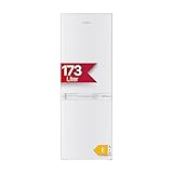 Amica Kühl‑Gefrier‑Kombination freistehend 142,5 x 49,5 x 56 cm 173 l Gefrierfach unten Tür-Offen-Alarm Automatische Abtauung 4-Sterne-Fach AKG 3841 W – Kühl‑Gefrierkombination Weiß