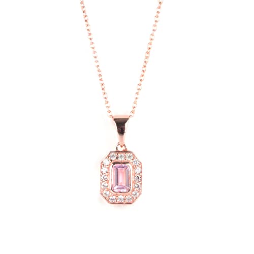 Image of Shaya | 925 Silver| BOGO Offer |Peachy Paradise Pendant Necklace in Rose Gold Plated | Gifts for Womens & Girls