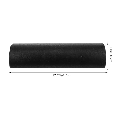 Rodillo de espuma semicircular HEMOTON para yoga y masaje, 45 cm, negro, para ejercicios musculares, de piernas y pies, fitness deportivo y fisioterapia miniatura 2