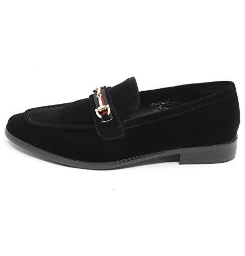 Men's Vintage Velvet Designer Classic Dress Tuxedo Loafers Slip On Shoes Arthur-012