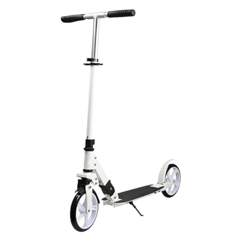 Klivex キックボード キックスクーター 、ハンドブレーキ付きブラックスクーター、大人2人用ティーン/ボーイ/ガール用2大車輪通勤誕生日プレゼント、積載量100kg、衝撃吸収スクーター (C)