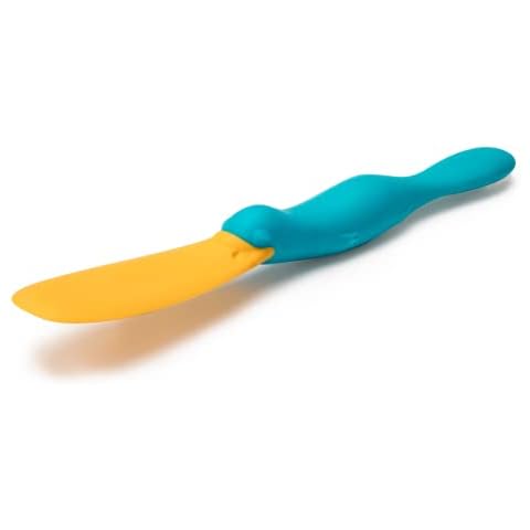 OTOTO Splatypus Jar Spatula- 100% Food Safe, BPA Free Jar Scraper Spatula- Dishwasher Safe Skinny Spatula- Jar Spatulas for Scooping and Scraping- Peanut Butter Spatula- Size: 8.35X0.87X0.79 Inch Cover