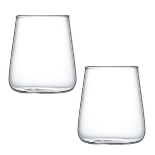 ABOOFAN Vaso De Agua Doméstico Alto De 450 Ml con Borde Redondo Liso Estilo Simple Y Fresco para Café Y Té