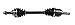 GSP NCV47536 CV Axle Shaft Assembly - Left Front (Driver Side)