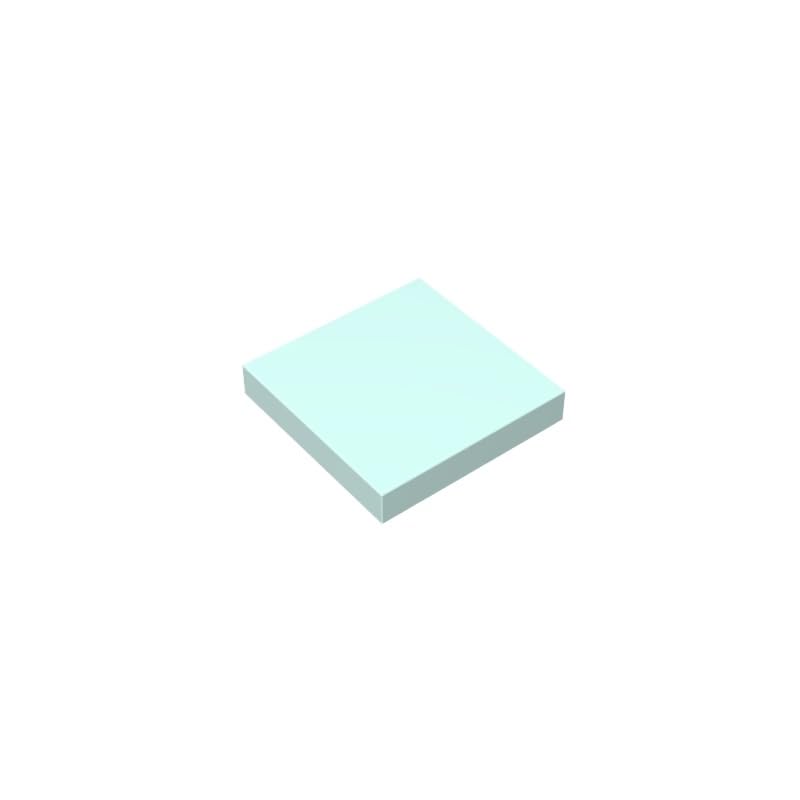 Gobricks 3068 Foundation Plate Tile 2x2 with Groove 50 Pieces GDS-561 Compatible with Lego Building Blocks Color:Light Aqua — image 1