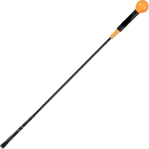 ゴルフ練習器具 ゴルフスイング練習スティック姿勢腕力トレーニング器具 初心者に(黄)