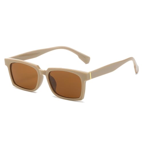 Lunettes de soleil carrées vintage noir rétro pour femme avec verres miroirs