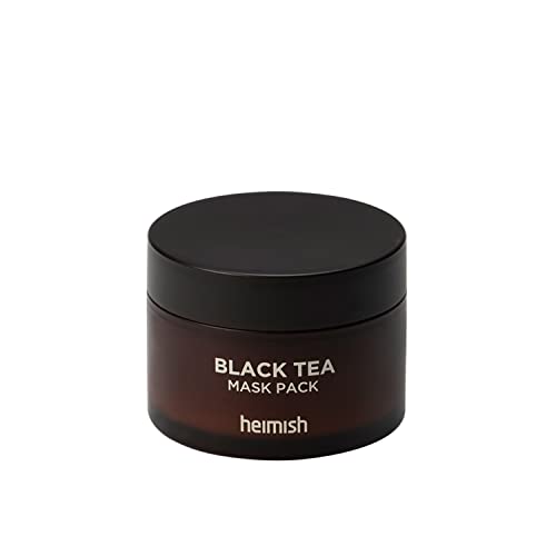 [heimish] Black Tea Wash-Off Mask 3.7 fl.oz / 110ml | Quick Cooling Wash-off Facial Mask | Facial Cream mask, Black tea