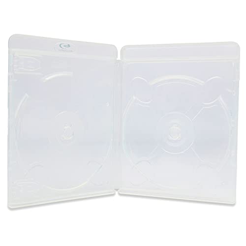 Amaray Vortex Eco-Lite Doppel-3D Blu-Ray-Hüllen für 2 CDs, transparent, in Dragon Trading Verpackung, 50 Stück – Bild 8