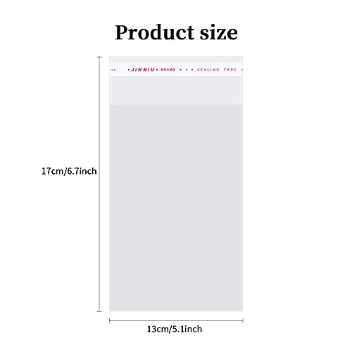 INTLMATE 500 Pcs Clear Resealable Cellophane Bag Self Sealed Small Cellophane Bags for Cookie Gifts, Sweet - Image 4