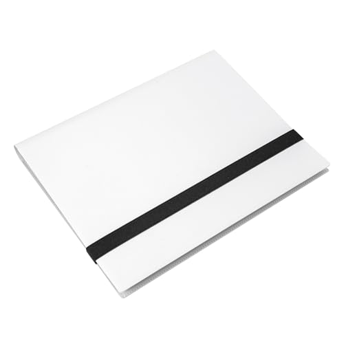 ファイル PP套 ポータブルファスナーカードコレクション (4つのポケットファイルに160枚のカードを収納可能) (白です, 4ポケット180枚収納)