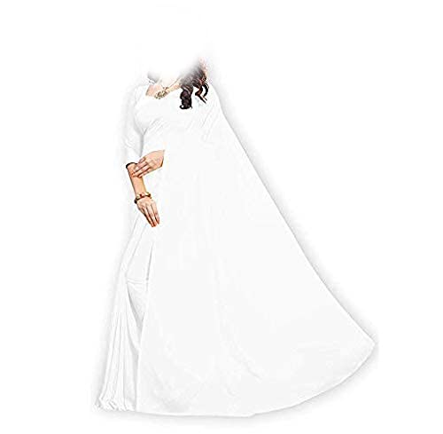 SXK Women's Georgette Plain Woven saree 6.30 cut with Unstitched running Blouse Pieces (),SURPRISE GIFT INSIDE-picture-32