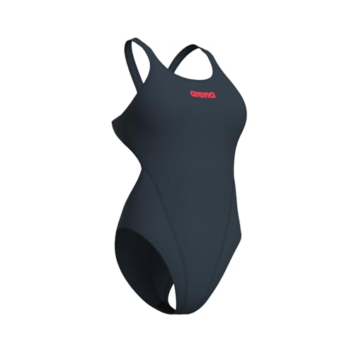 Image of Arena Womens Solid Team Swimsuit Swim Tech Back MaxLife Open Back Bathing Suit Athletic Swimwear