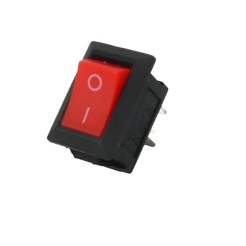 Interrupteur bouton-poussoir 250V AC 3A KCD11 coupure nette marche arrêt SPST